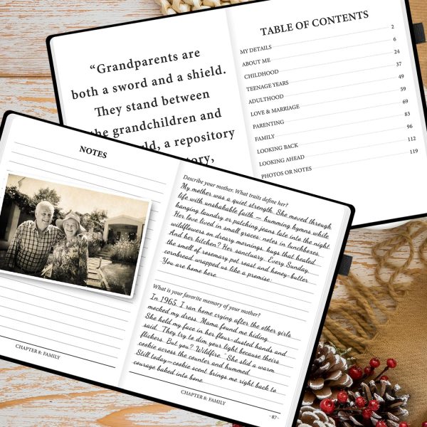 Grandparents Life Story Journal SIMSIMY Luxury Journal-3