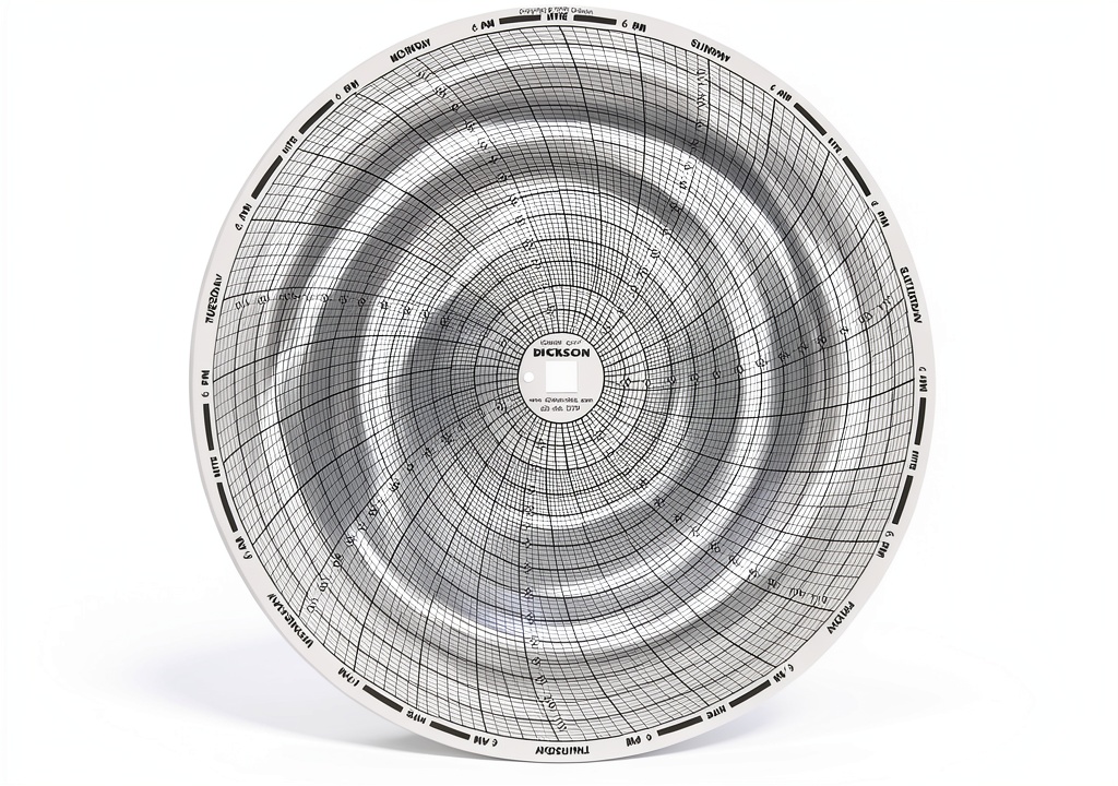 Thomas Scientific Circular Chart Paper displayed on a laboratory table