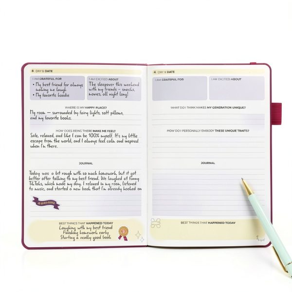 Teen Girls Journal Clever Fox Leather Organizer-3