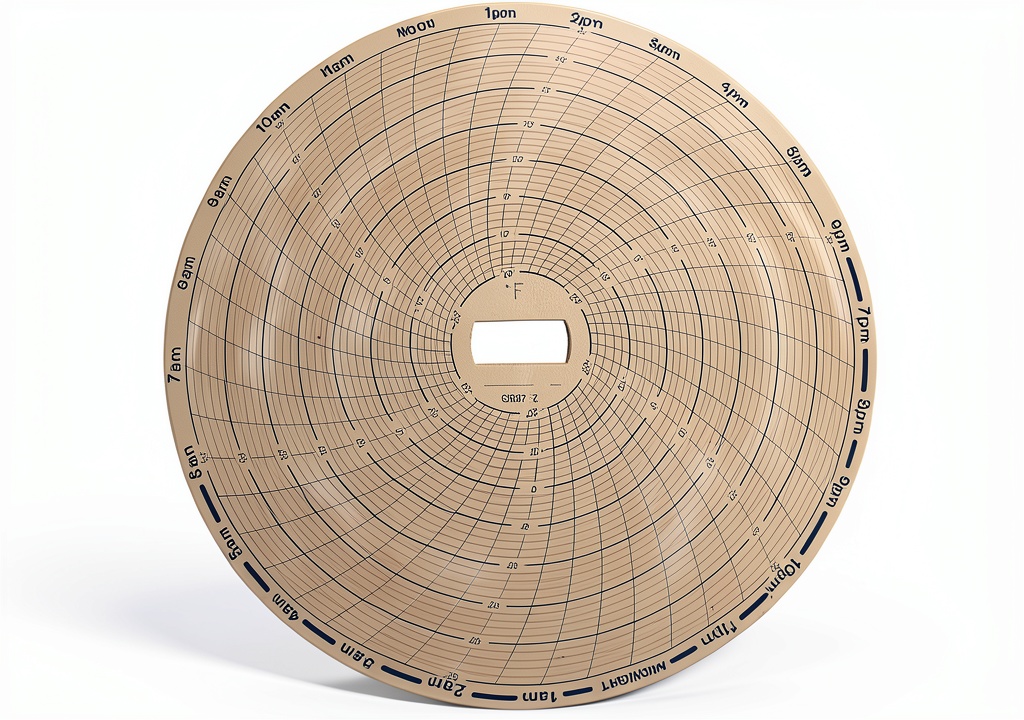 COLE-PARMER circular chart paper pack with smooth finish sheets