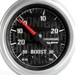 AutoMeter Hoonigan 52mm Vacuum Boost Gauge Plastic-0