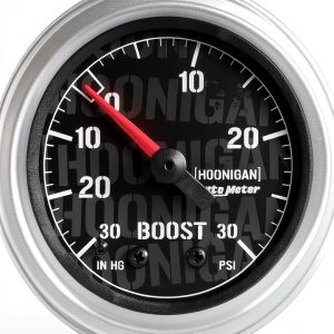 AutoMeter Hoonigan 52mm Vacuum Boost Gauge Plastic-0