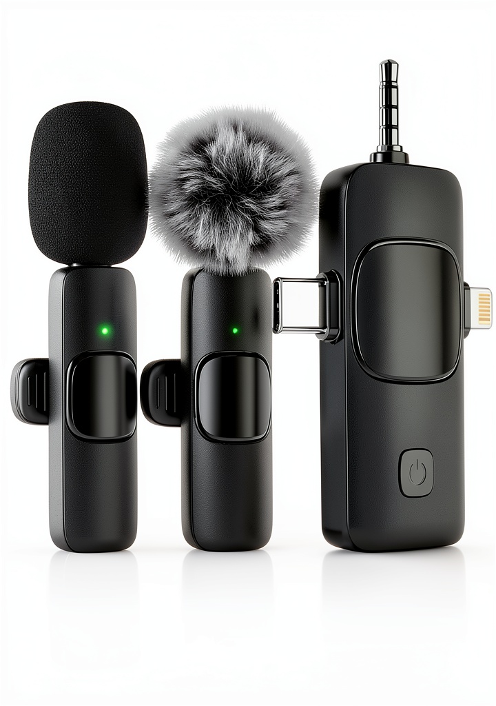 MENERESAS wireless microphone in Abyssal Black