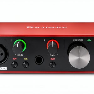 Focusrite Scarlett Solo USB Interface Red 3rd Gen-0