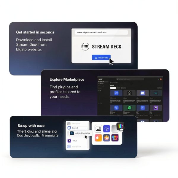 Elgato Stream Deck Plus Controller LCD Keys Black-6