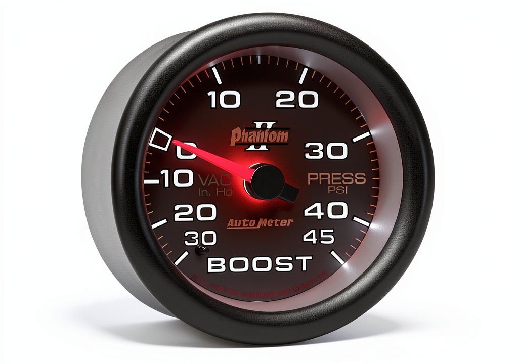 Auto Meter 7808 Phantom II Mechanical Boost-Vacuum Gauge