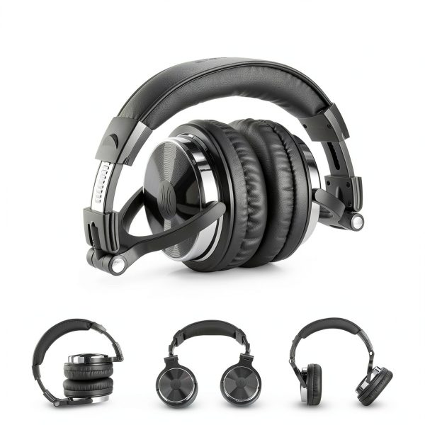 OneOdio Pro-10 Wired DJ Headphones Leather Design-7
