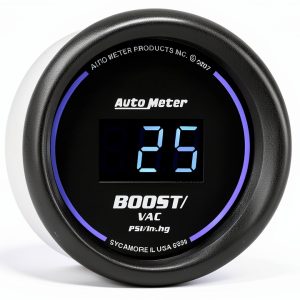 Auto Meter Digital Vacuum Gauge Plastic 2-1/16"-0