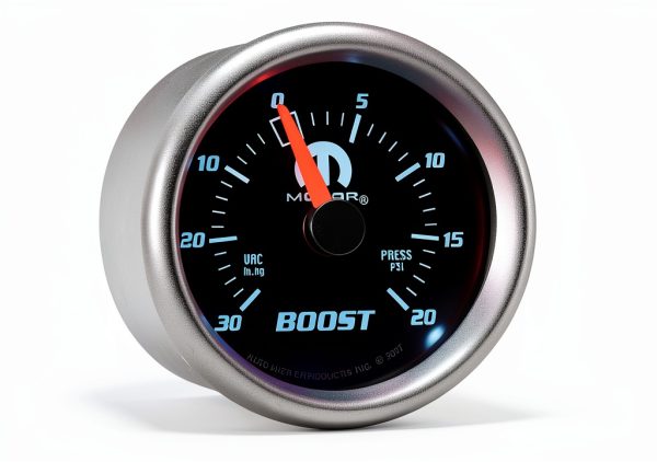 Auto Meter Mechanical Boost Vacuum Gauge 880012 with LED Dial-0