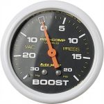 Mechanical Vacuum Gauge AUTO METER 5401 Pro Comp Liquid Filled Boost-0