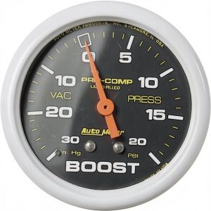 Mechanical Vacuum Gauge AUTO METER 5401 Pro Comp Liquid Filled Boost-0