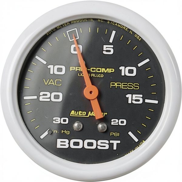 Mechanical Vacuum Gauge AUTO METER 5401 Pro Comp Liquid Filled Boost-0