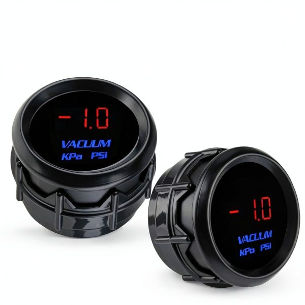 Vacuum Gauge WATERWICH LED Night Visibility -14 to 0 PSI Universal-5
