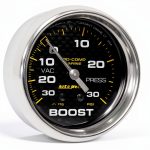 AutoMeter Vac/Boost Gauge 2 5/8" 30Inhg-30Psi Carbon Fiber-0