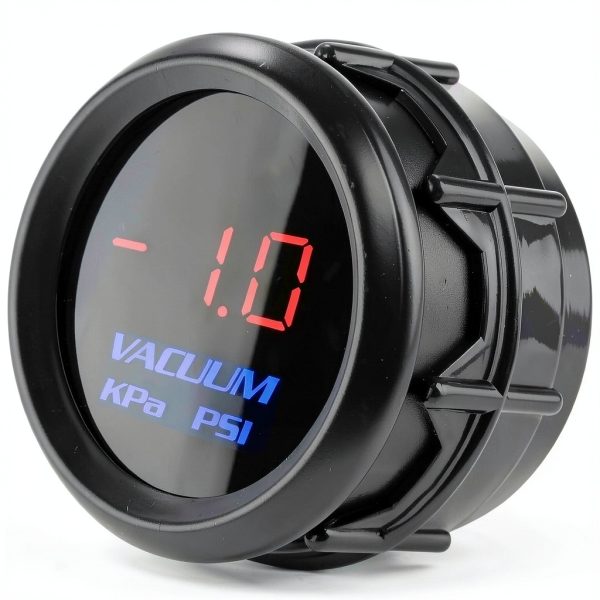 Vacuum Gauge WATERWICH LED Night Visibility -14 to 0 PSI Universal-0